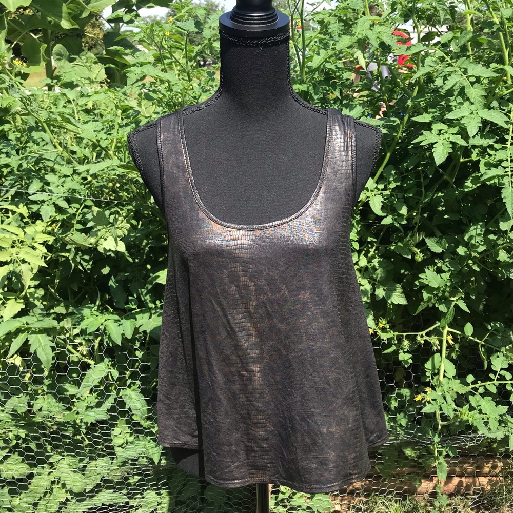 Black and gold tank top, size Small